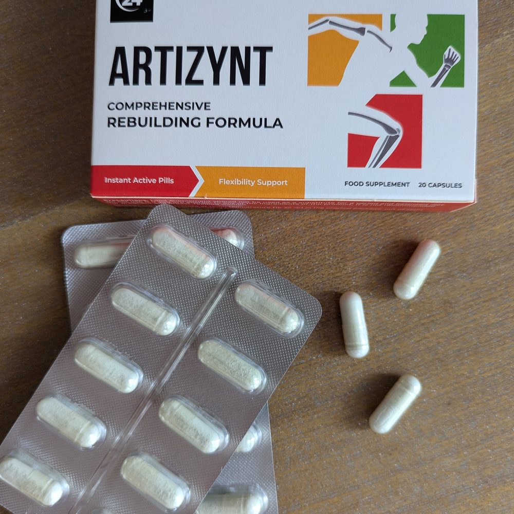 ArtiZynt Gelenk-Kapseln, Blister auf dem Tisch